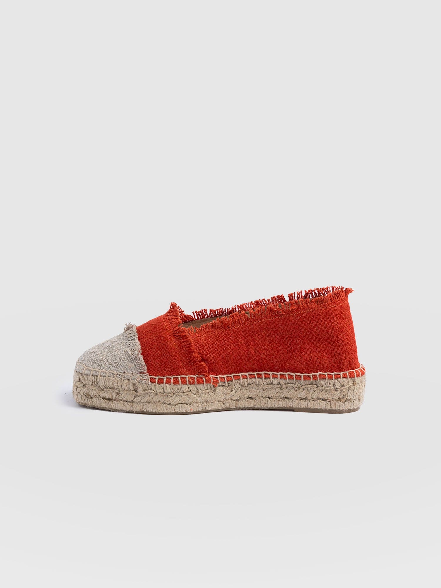 Ivy Frayed Espadrille Pumps - Orange - Women's Sandalss | Saint + Sofia® USA
